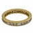 Modern 1.50 Carat Round and Baguette Diamond 18k Yellow Gold Eternity Band, Size 5.25 For Sale - Image 3 of 7