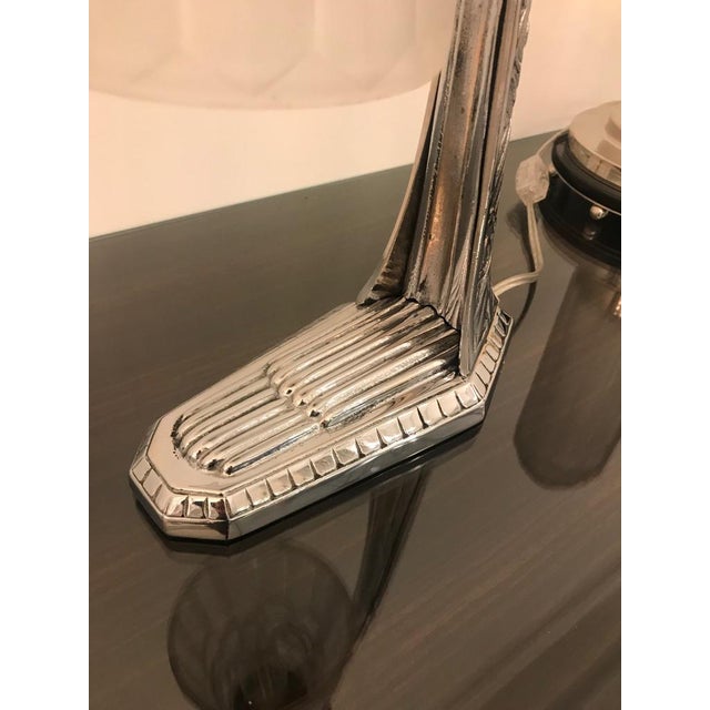 French Art Deco Table Lamp by Degue For Sale - Image 11 of 13