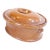 Antique French Rust Colored Earthenware Casserole Dish For Sale