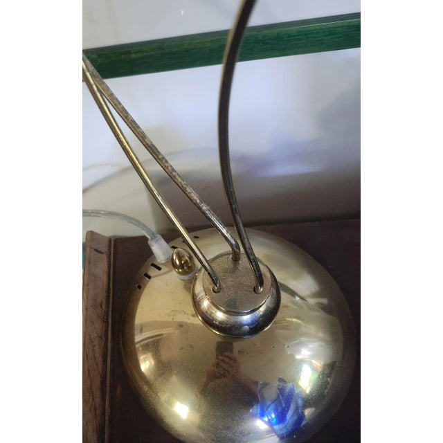 Late 20th Century Vintage Murano Table Lamp Aureliano Toso Art Glass Flower Tulip For Sale - Image 5 of 9