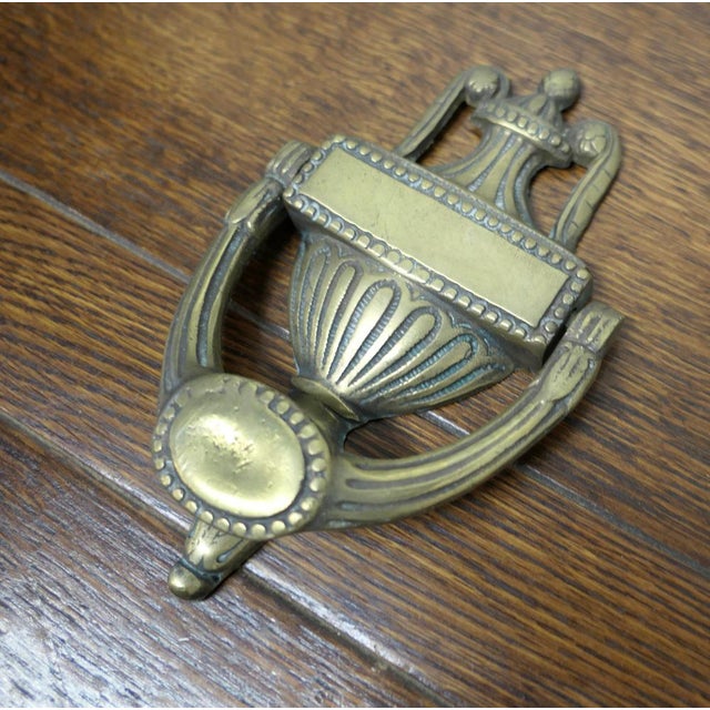 Late 19th Century 19th Century Adams Brass Urn and Cover Door Knocker, 1880s For Sale - Image 5 of 7