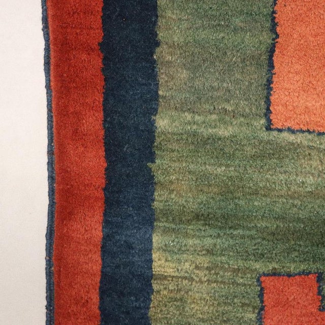 Textile Middle Eastern Gabbeh Rug in Wool For Sale - Image 7 of 9