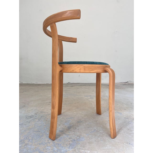 Magnus Olesen Series 8000 Turquoise Armchair in Beech by Thygesen & Sørensen for Magnus Olesen For Sale - Image 4 of 11