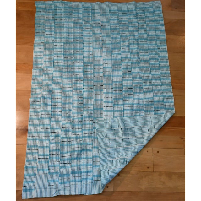 2010s Boho Chic Cloth Textile- 6' 6" L X 4' 2.5" W For Sale - Image 5 of 5