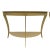 Mid-Century Modern Demilune Console Tables in Gold Brass Coated Steel by Mastercraft - a Pair For Sale - Image 3 of 12