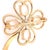 Modern 14 Karat Yellow Gold Four Leaf Clover Brooch For Sale - Image 3 of 8