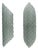 Aqua Green Murano Glass Wall Sconces with Textured Relief, 2000s, Set of 2 For Sale