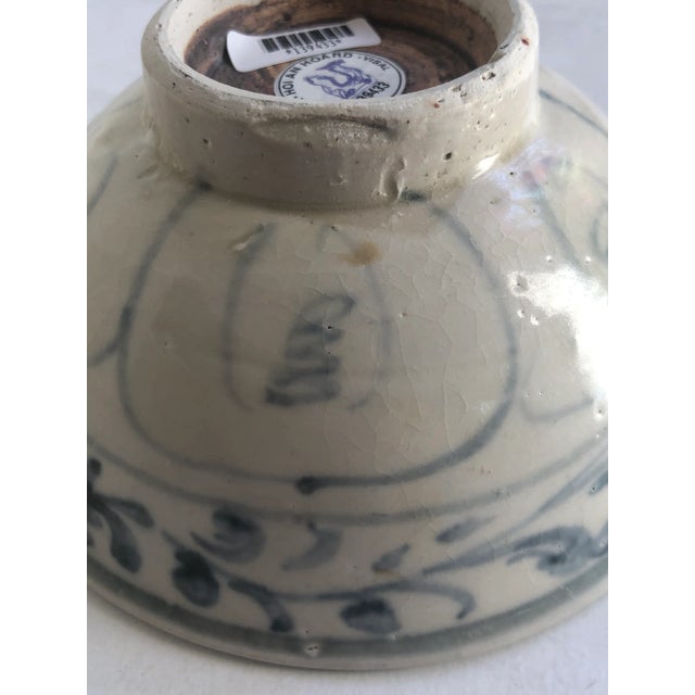 15th Century Blue and White Pottery Bowl, Hoi-an Cargo Hoard, Vietnam For Sale In San Francisco - Image 6 of 8