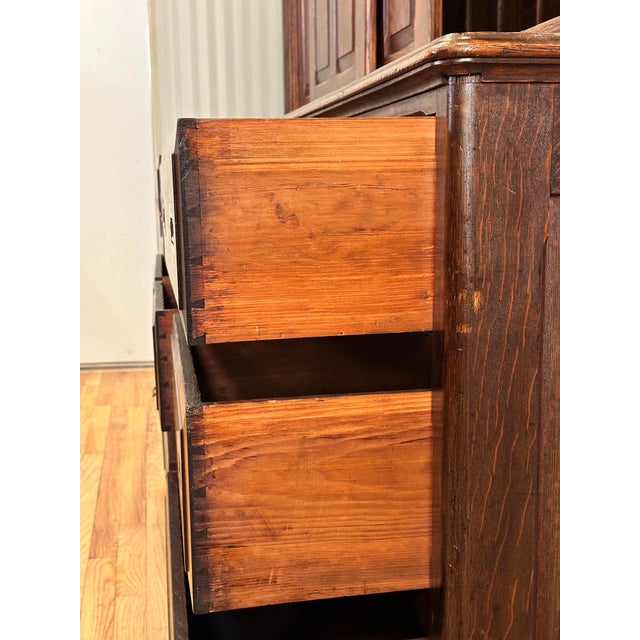 Late 19th Century Solid Quarter Sawn Oak Cabinet For Sale - Image 11 of 14
