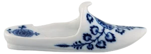 Antique German Miniature Slipper in Hand-Painted Porcelain from Meissen