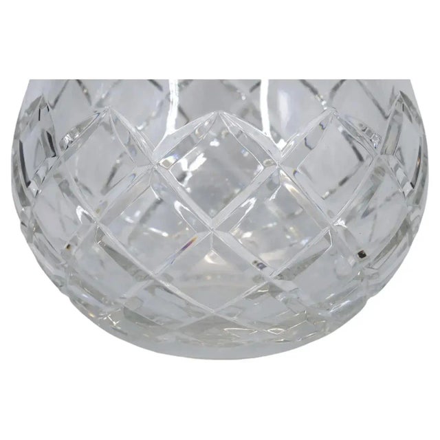 Brass French Cut Crystal / Brass Covered Finial Serving Piece For Sale - Image 8 of 10