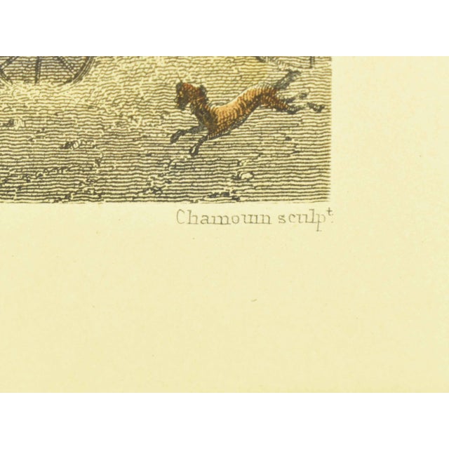 Gray Mid 20th Century Hand Colored "View of the Quays From the Pont Royal" Framed Print After Rouargue For Sale - Image 8 of 12