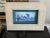 1950s Vintage 1950s Framed Royal Copenhagen River Scene Cottage, & Windmill Tile For Sale - Image 5 of 11