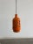 W9 H20 cord 110 A ceramic swag lamp featuring a bold, cylindrical silhouette and hand-etched "sgraffito" textures. The...