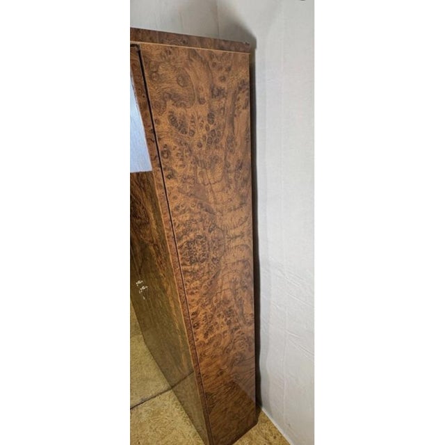 Vintage Italian Hollywood Regency Walnut-Effect Dressing Table, 1980s For Sale - Image 4 of 8