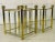 Vintage 1970s Brass and Glass Side Tables, Pair For Sale - Image 11 of 12