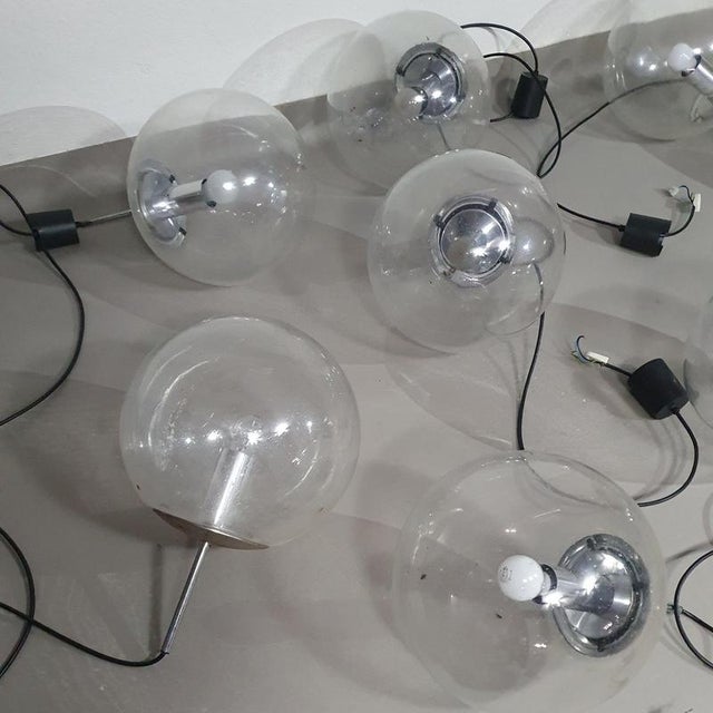 Large Model 4103 Ball Pendants from Glashütte Limburg, 1960s, Set of 10 For Sale - Image 3 of 7