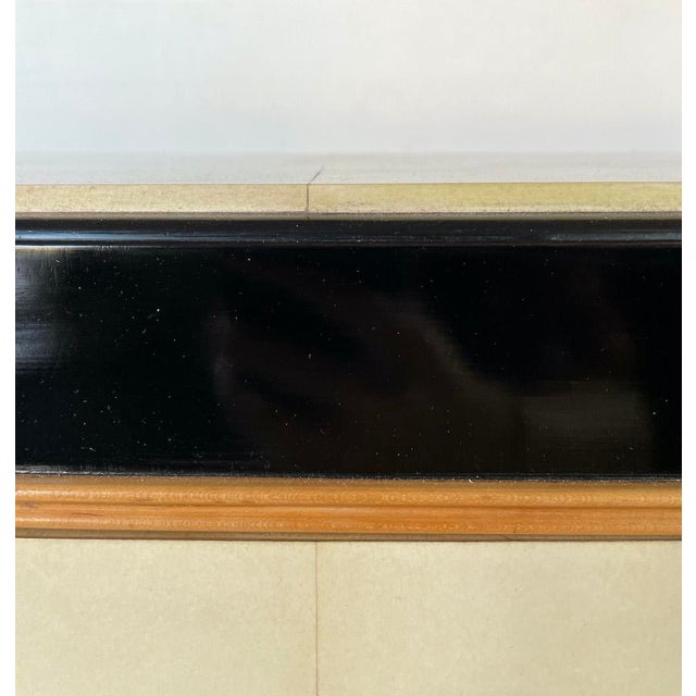 Mid-Century Chest of Drawers in Lacquered Wood and Parchment, 1950 For Sale - Image 15 of 18