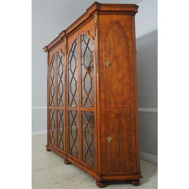 Age: Approx: 30 Years Old Details: Adjustable Shelves Bun Feet Brass Ormolu Mounts High Quality Construction Large...