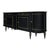 Classic Demilune, Louis XVI Style French Buffet, Ebonized, Circa 1920 For Sale - Image 4 of 9