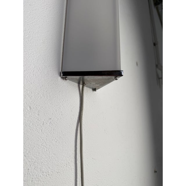 Mid-Century Modern Modernist Geometric Wall Lamp in Glass and Metal, 1960s For Sale - Image 3 of 15