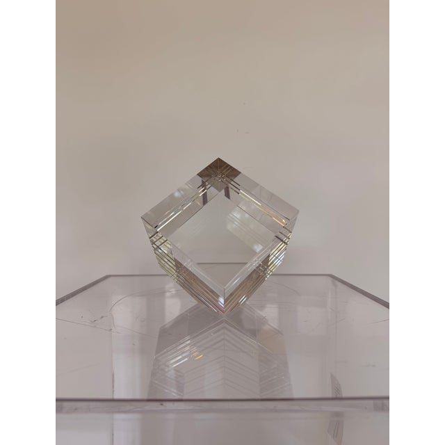 Contemporary Tizo Crystal Home Accent/Bookend For Sale - Image 3 of 5