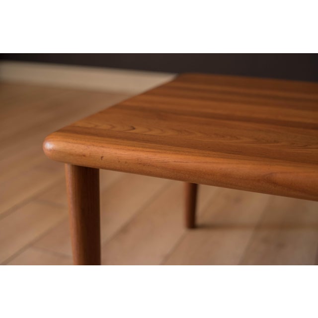Danish Modern Solid Teak Square Coffee End Table by Glostrup For Sale - Image 14 of 16