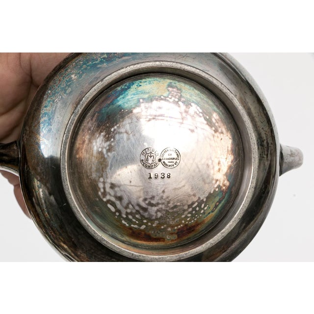 Silver Antique Meriden Britannia Victorian Silverplate Samovar Garniture Set, 3 Pieces For Sale - Image 8 of 12