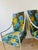 1970s Vintage 1970s Set of 6 Milo Baughman X Jack Lenor Larsen Floral Upholstered Dining Chairs Mid Century Modern For Sale - Image 5 of 10