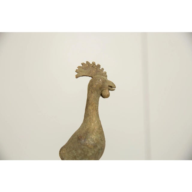 Vintage African Bronze Long Legged Bird For Sale - Image 4 of 6