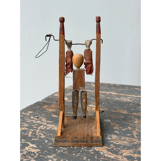 Vintage Folk Art Acrobat Whirligig, Circa 1st-Half 20th Century For Sale - Image 14 of 18