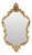 Vintage French Baroque Style Gold Crested Mirror, 1960s For Sale