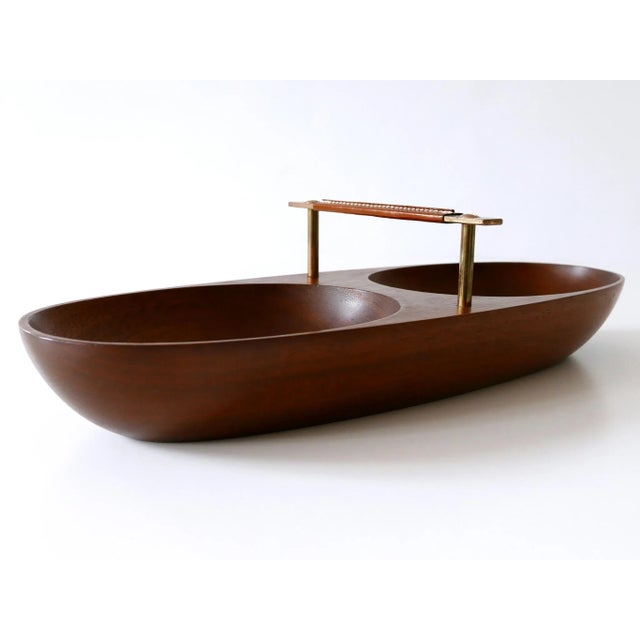 Mid-Century Modern Austrian Nut Bowl in Teak by Carl Auböck, 1950s For Sale - Image 13 of 18