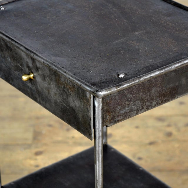 Iron Hospital Nightstand, 1910s For Sale - Image 6 of 10