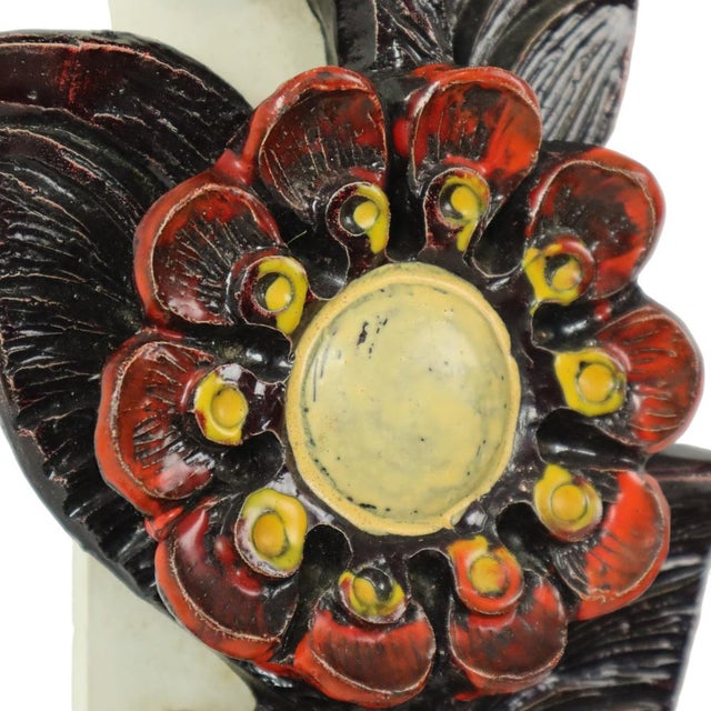 Brutalist Floral Wall Decoration by Ars Munda, 1960s For Sale - Image 13 of 15
