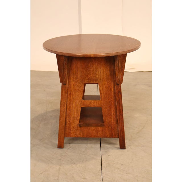 Stickley Mission Collection Oak Limbert Library Table For Sale - Image 16 of 18