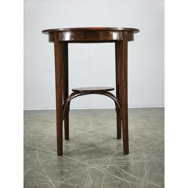 No. 207 Bentwood Oval Table by Mazowia for Thonet, Poland, 1910s For Sale - Image 11 of 14
