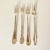 1930s Vintage Mismatched Silverplate Oyster Forks- Set of 4 For Sale - Image 5 of 5