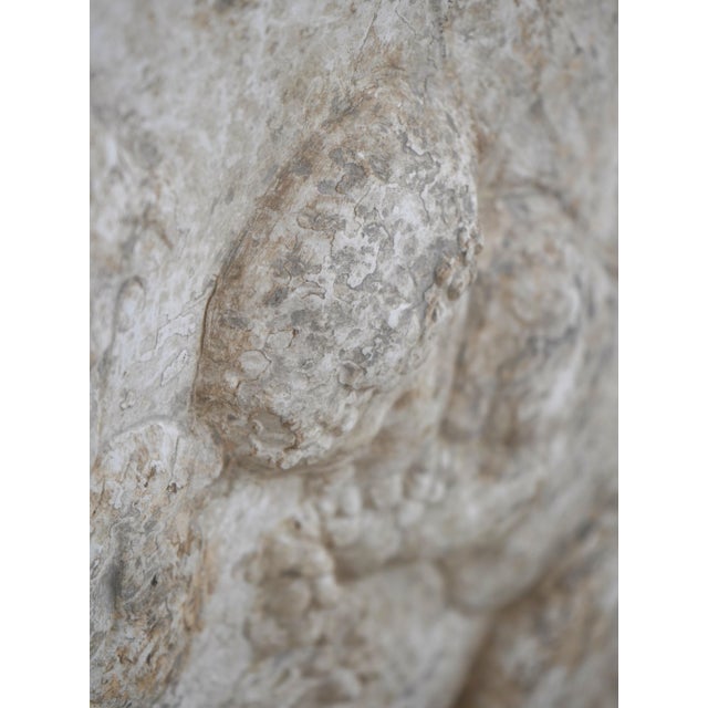 Neoclassical Framed Cherub Neoclassical Relief Stone Wall Plaque For Sale - Image 3 of 10