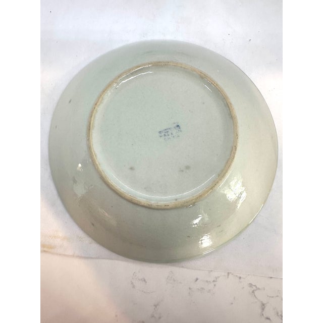 Chinoiserie 1970s Chinoiserie Painted Noodle Bowls Set of 4 For Sale - Image 3 of 6