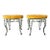 A Pair of Vintage Mid-Century Modern Wrought Iron Bench / Foot Stools. Circa 1960s For Sale