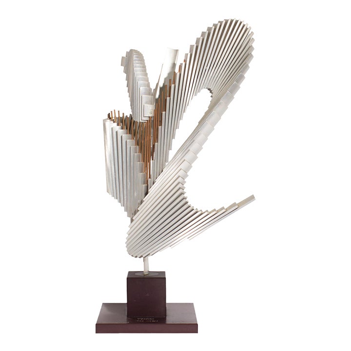 1979 “Tension, the Wedge” Abstract Metal Sculpture By | Chairish