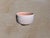 Contemporary Vintage Japanese Studio Pottery Chawan Tea Bowl in Ivory & Blush Crackle Glaze For Sale - Image 3 of 7