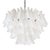 Mid-Century Modern Modernist Feather Chandelier in Murano Opalescent Glass and Oil Rubbed Bronze For Sale - Image 3 of 12
