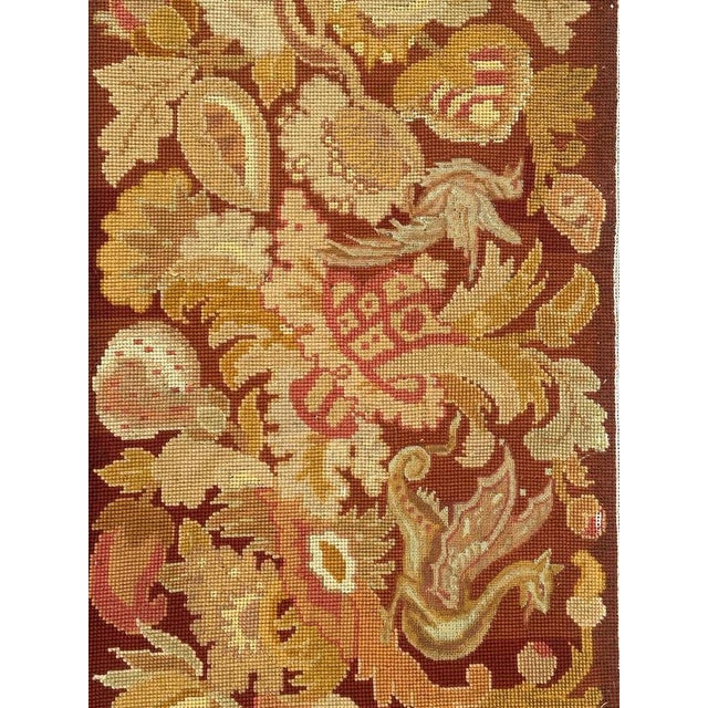 French Needlepoint Panel Tapestry, 1890s For Sale - Image 6 of 18