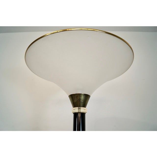 1980s 1980’s Hollywood Regency Torchiere Floor Lamp For Sale - Image 5 of 12