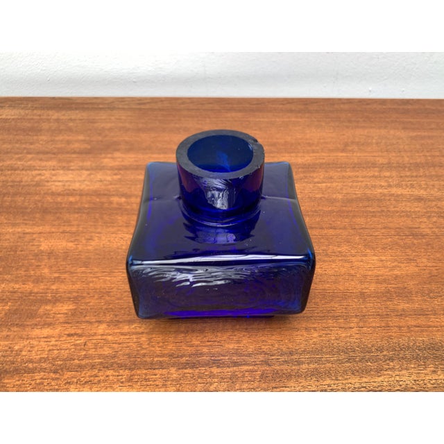 Mid-Century Scandinavian Block Glass Vase, 1960s For Sale - Image 6 of 18