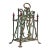 Late 19th Century French Art Nouveau Cast Iron Magazines Rack For Sale