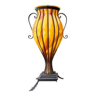 Vintage Blown Glass Urn For Sale