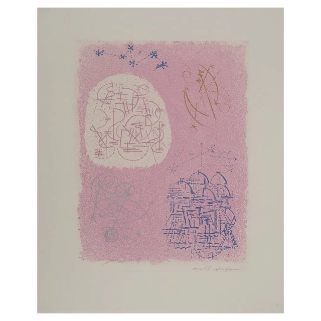 André Masson, The Cosmic City of Breasts, Original Engraving For Sale